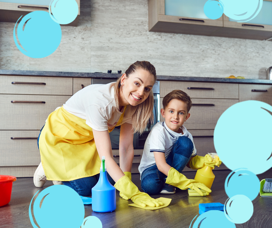 Cleaning tips for busy moms