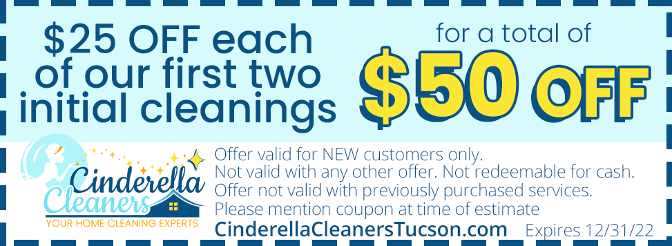 Coupon for $25 Off Each of First Two Initial Cleanings